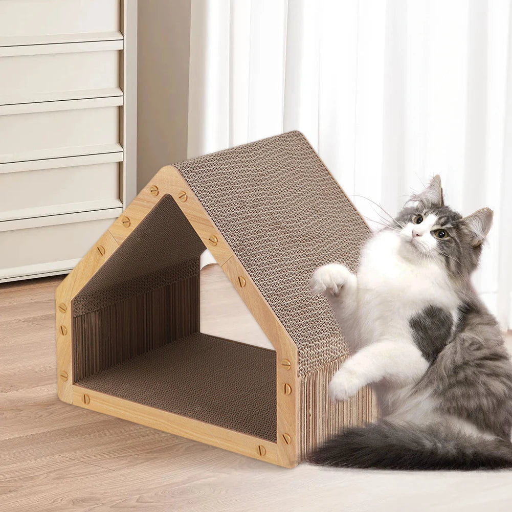 Cat Scratcher House Cat Scratching Post Vertical Cat Scratcher for Indoor Cats & Kittens