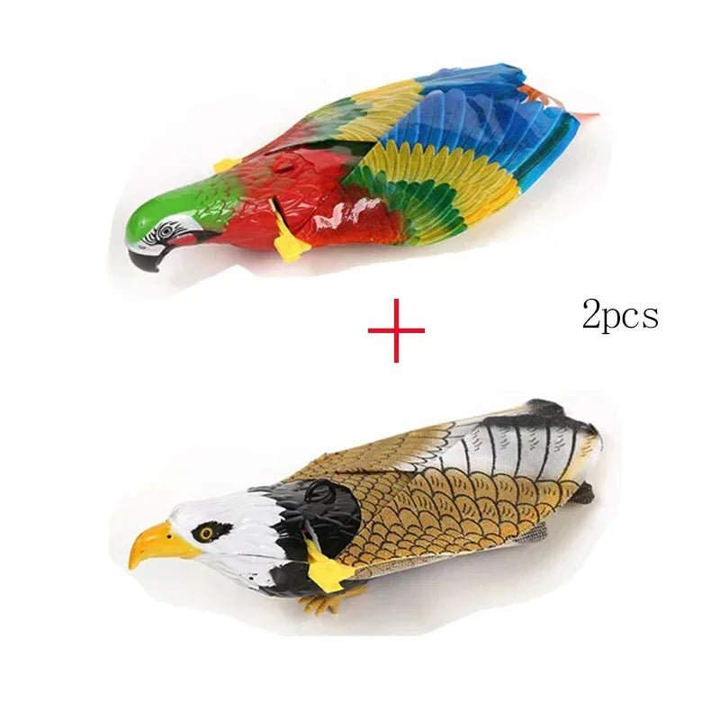 Simulation Bird Interactive Cat Toy Electric Flying Eagle Teaser