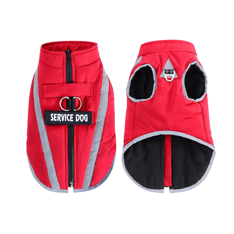 Warm Fleece Dog Personalized Waterproof Winter Clothes for Small Medium Large Dogs Pet Clothing Jackets Dog Accessories