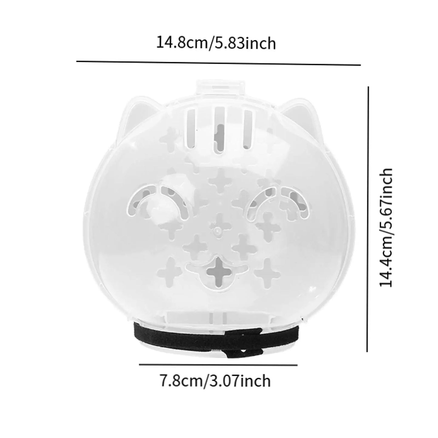 Breathable Cat Muzzle Hood Anti Bite For Safe Grooming