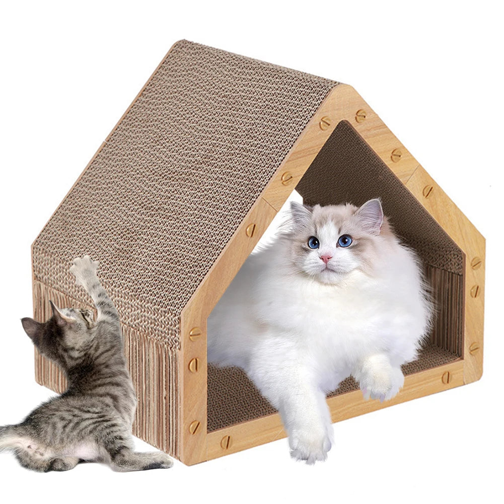 Cat Scratcher House Cat Scratching Post Vertical Cat Scratcher for Indoor Cats & Kittens
