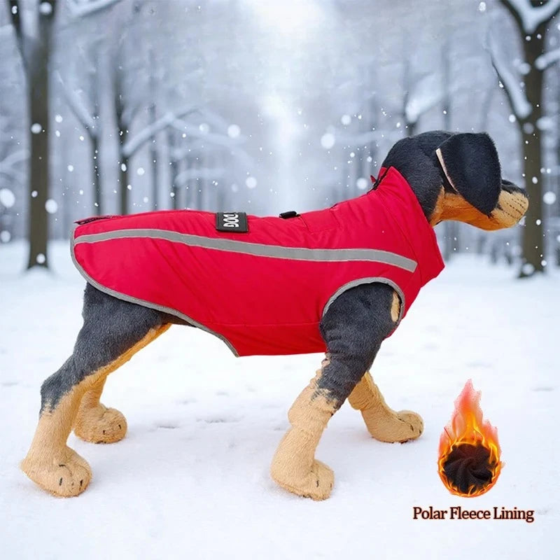 Warm Fleece Dog Personalized Waterproof Winter Clothes for Small Medium Large Dogs Pet Clothing Jackets Dog Accessories