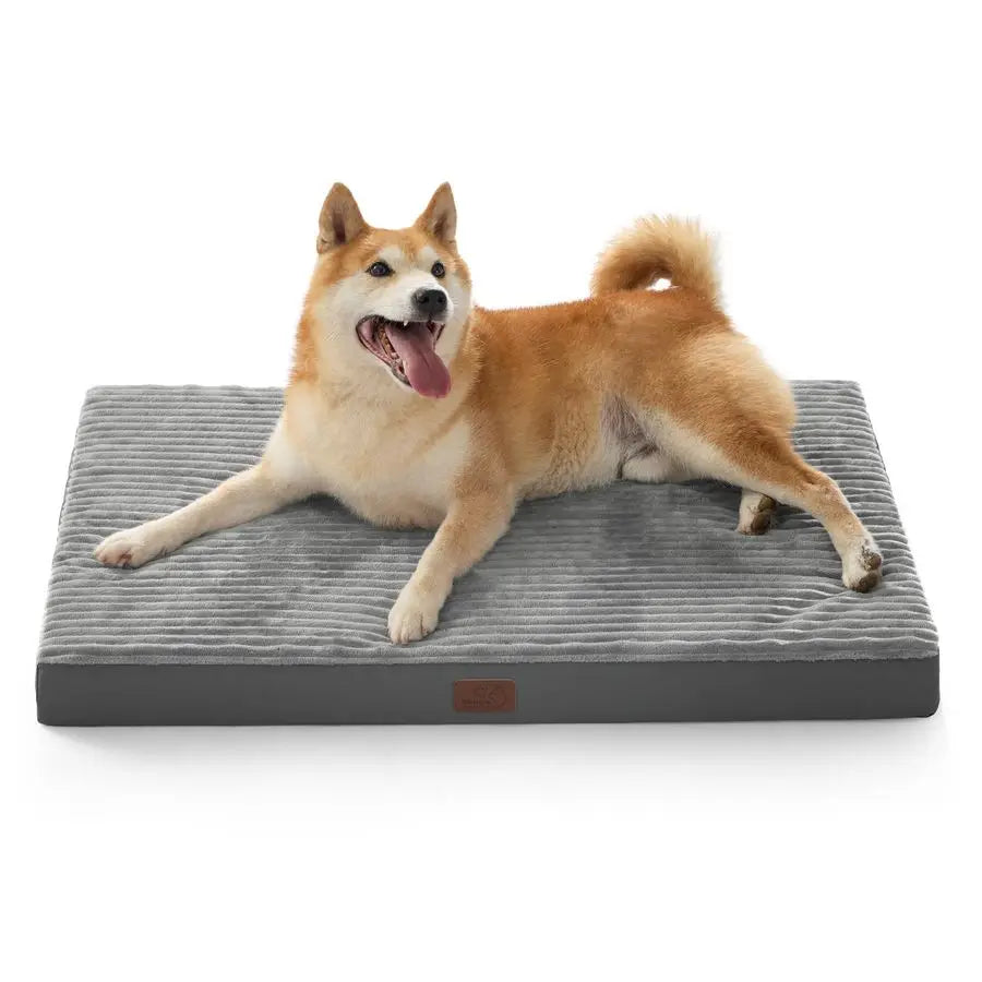 Dog Beds Large Sized Dog Orthopedic Pet Beds for Crate with Removable Machine Washable Cover, NOT Waterproof Egg Crate Foam Pup