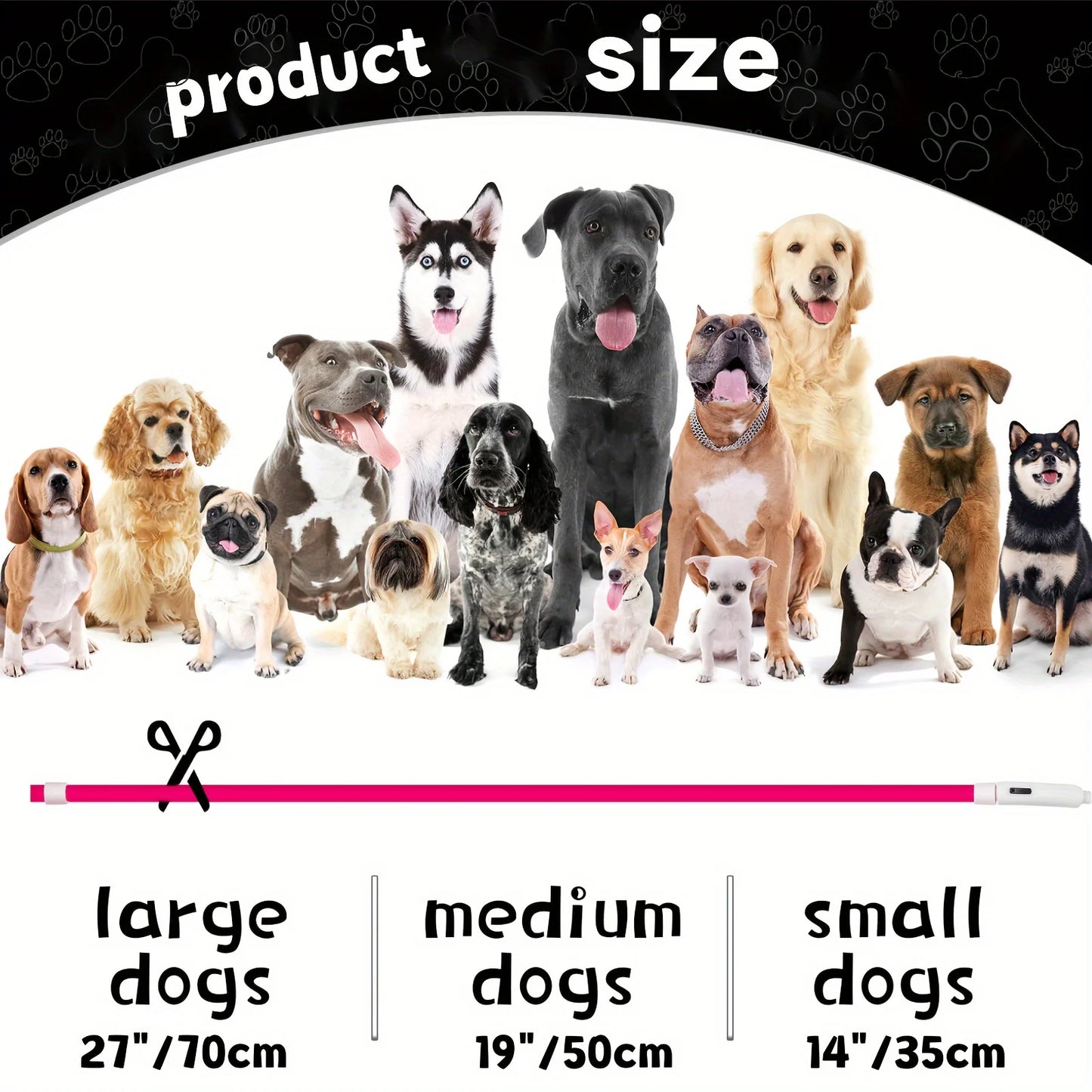 Pet Dog LED Light Collar USB Rechargeable Anti Lost