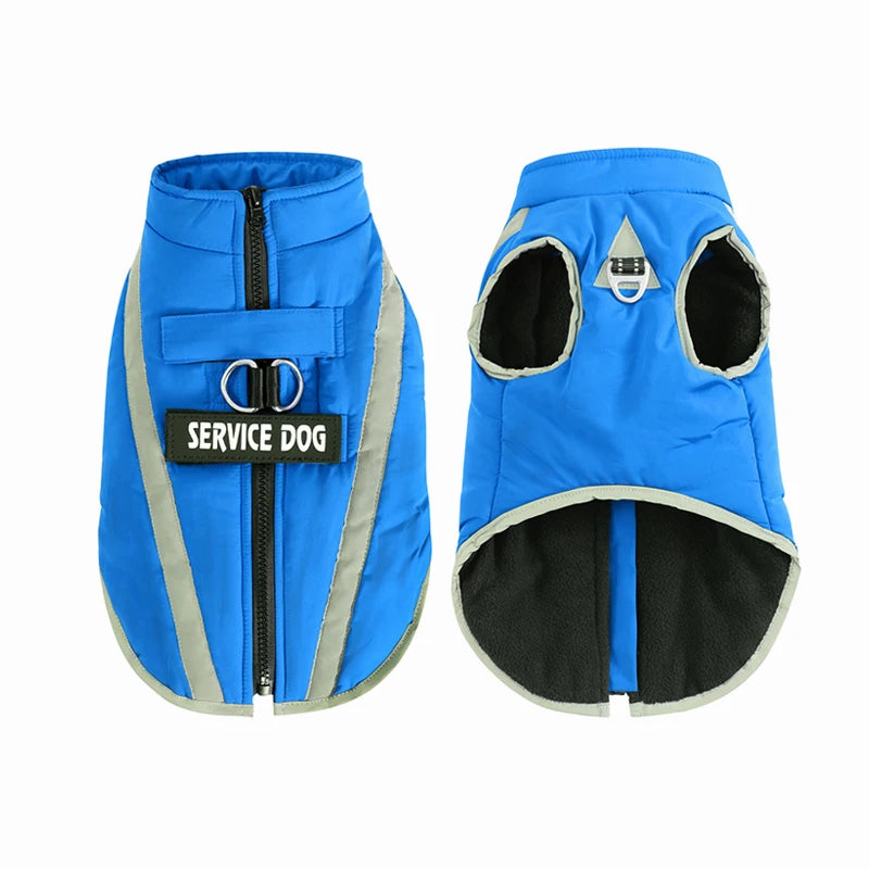 Warm Fleece Dog Personalized Waterproof Winter Clothes for Small Medium Large Dogs Pet Clothing Jackets Dog Accessories