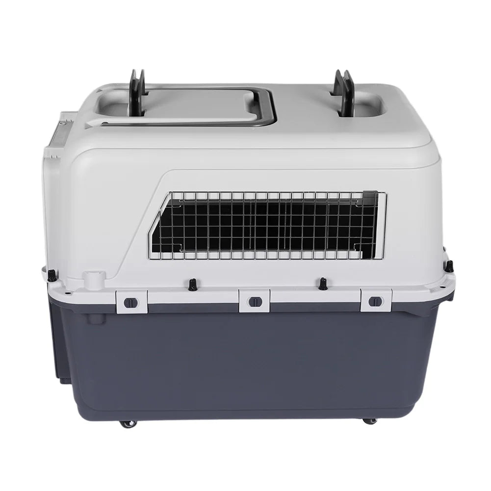 Pet Air Carrier Portable Cage for Dogs Cats International Shipping Special Box Big Dogs Crate Plastic Pet Carrier Flight Carrier