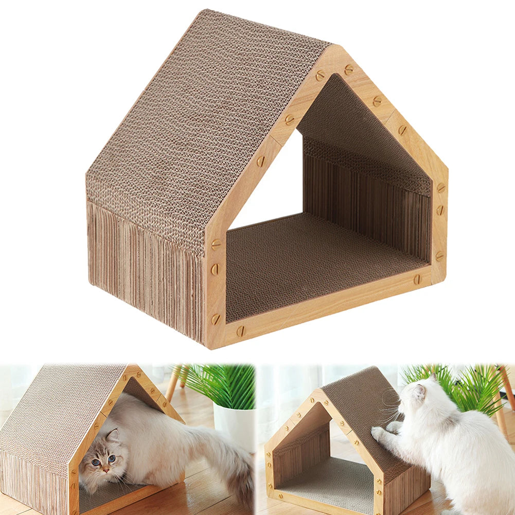 Cat Scratcher House Cat Scratching Post Vertical Cat Scratcher for Indoor Cats & Kittens
