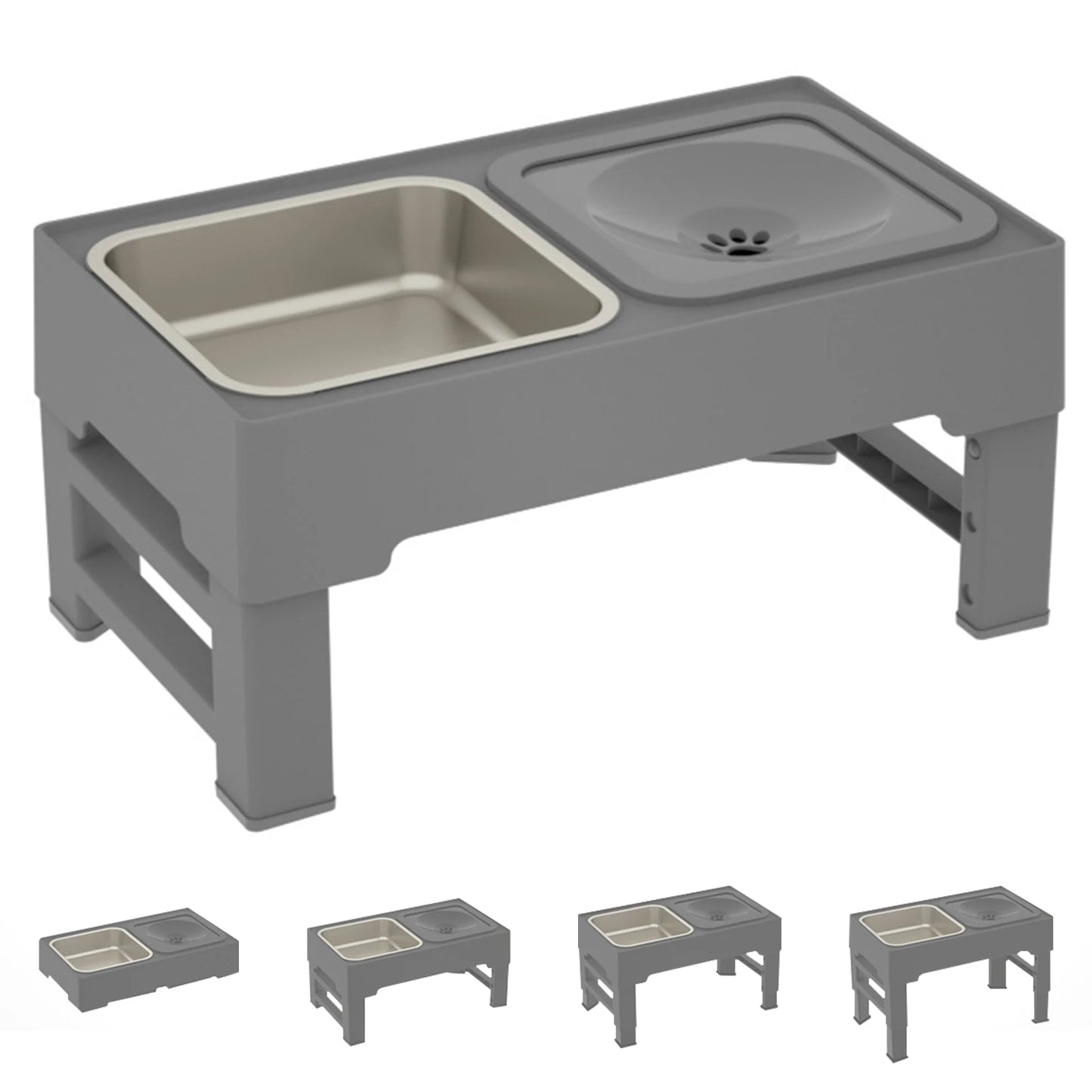 Twister.CK 3 In 1 Stainless Steel Slow Feed Water Bowl