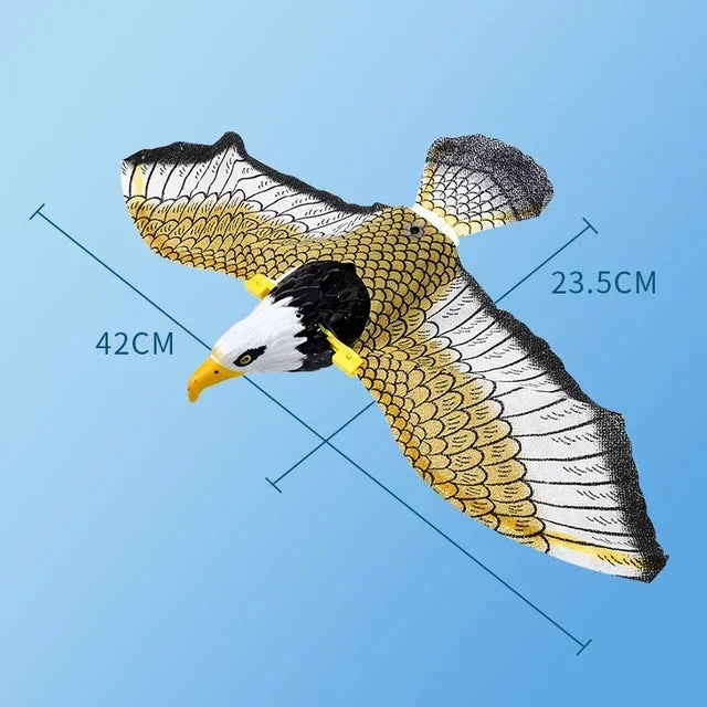 Simulation Bird Interactive Cat Toy Electric Flying Eagle Teaser
