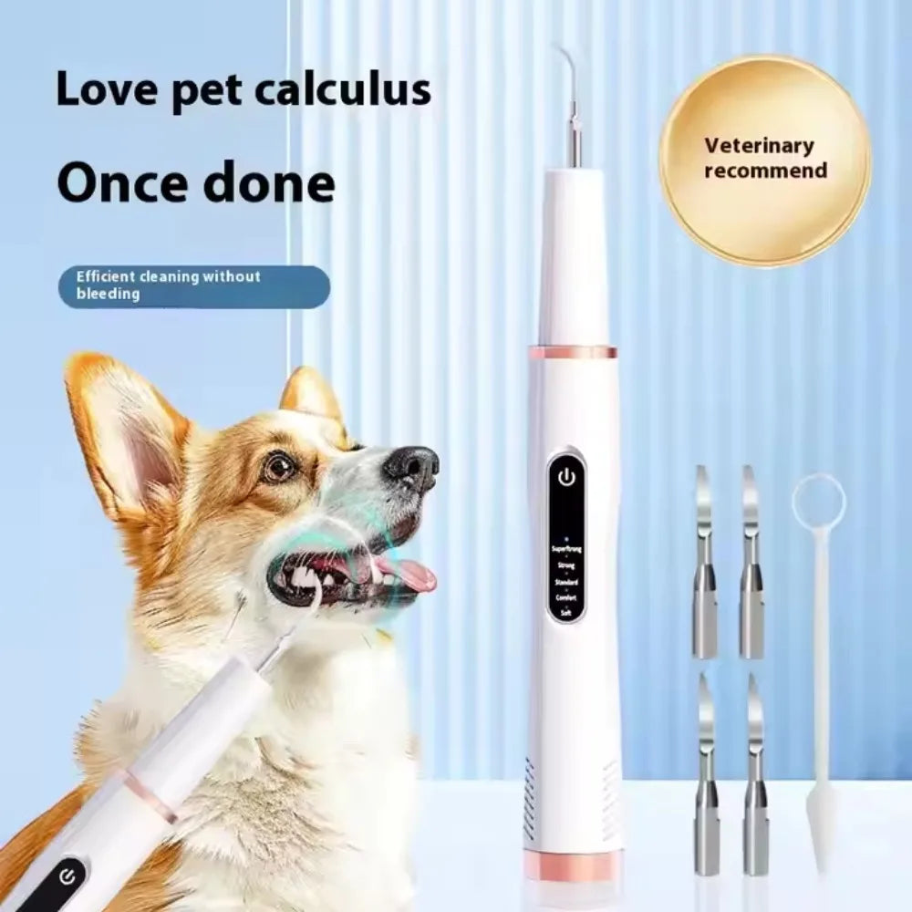 Dog Cat Ultrasonic Dental Scaler Tooth Stone Remover Tool