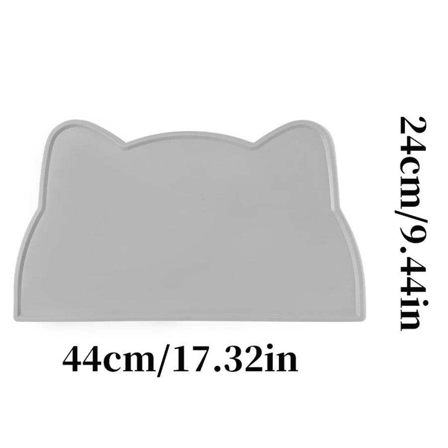 Pet Silicone Food Mat Portable Heat Insulation Non Slip Feeding Mat Slow Feeder