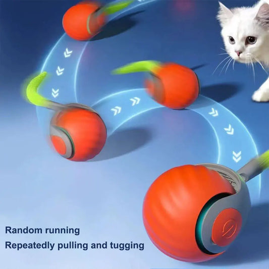 Interactive Electronic Pet Ball Toy Rechargeable Moving Ball For Dogs Cats