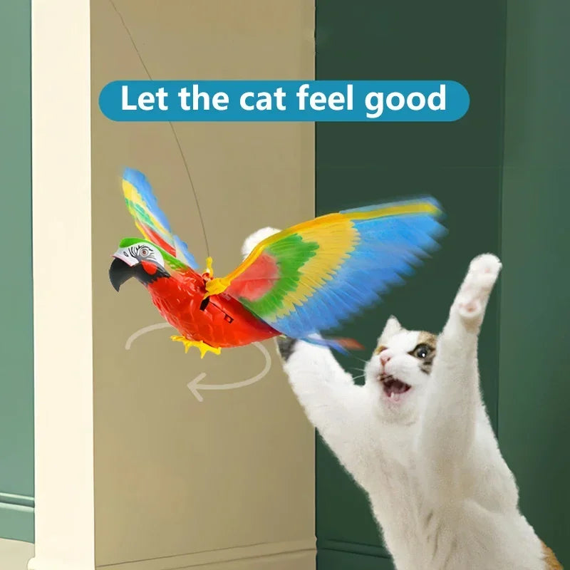 Simulation Bird Interactive Cat Toy Electric Flying Eagle Teaser