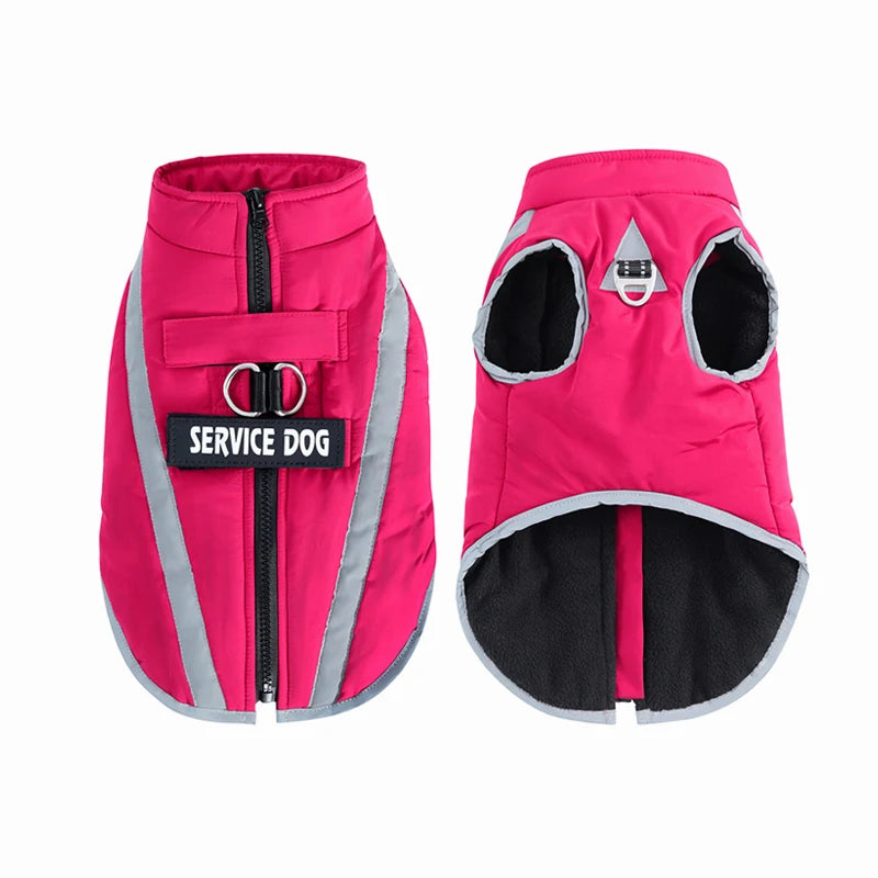 Warm Fleece Dog Personalized Waterproof Winter Clothes for Small Medium Large Dogs Pet Clothing Jackets Dog Accessories