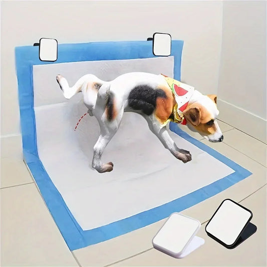 Wall Mounted Dog Pee Pad Clip Holder 3 Pack Plastic