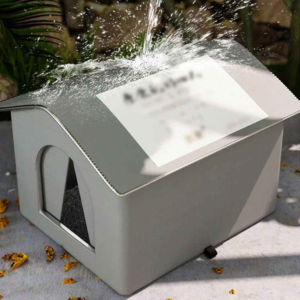 Stray Cat's House Waterproof Outdoor Feral Cats Houses Enclosed Pet Tent Cold Resistant Pet House Winter Warm for Winter Animal