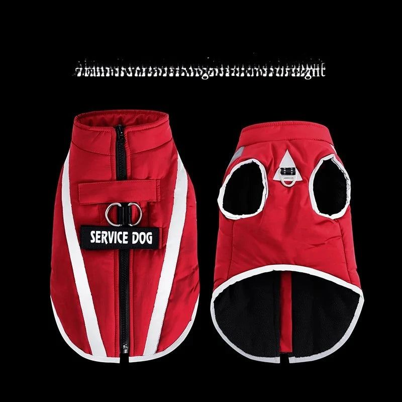 Warm Fleece Dog Personalized Waterproof Winter Clothes for Small Medium Large Dogs Pet Clothing Jackets Dog Accessories