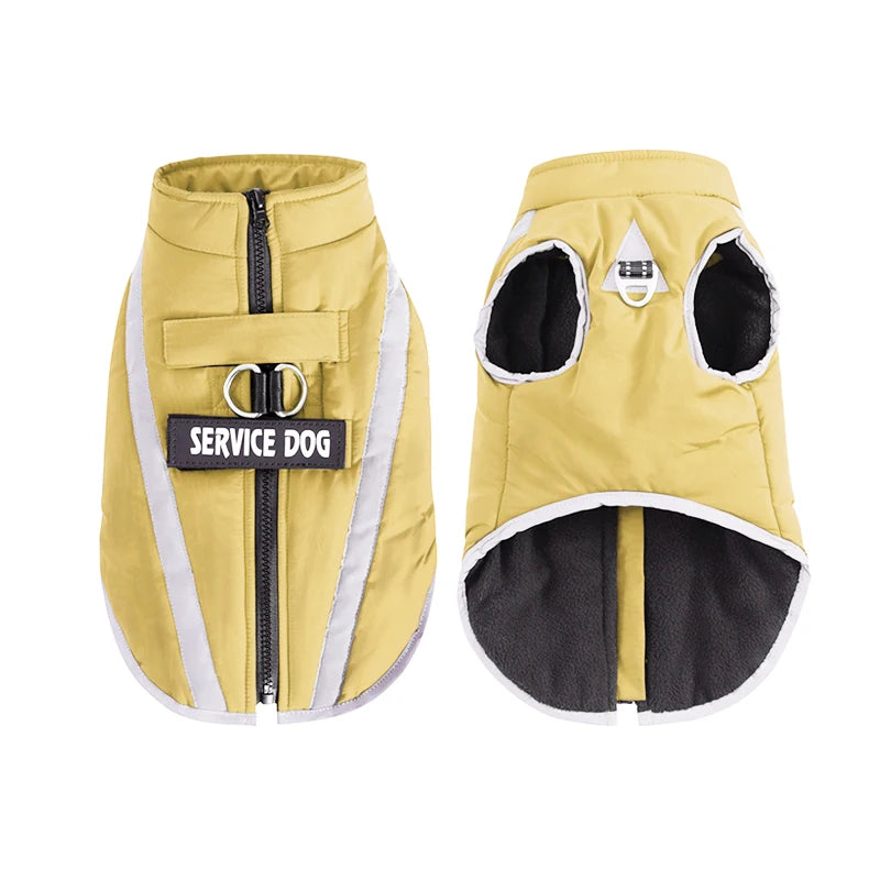 Warm Fleece Dog Personalized Waterproof Winter Clothes for Small Medium Large Dogs Pet Clothing Jackets Dog Accessories